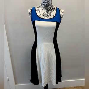 Sleeveless Black White Express Dress